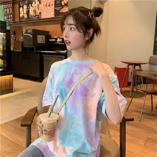 markentsee2019夏装新品t恤女装短袖大码棉麻t恤阔腿裤中年妈妈装两件套装圆领印花mmjl982粉色xl