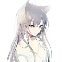 猫耳动漫头像女白色系萌的猫耳女生动漫头像