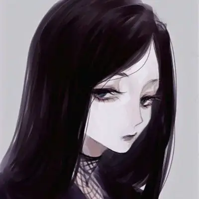 二次元黑暗系女生头像,高清好看的黑暗系二次元动漫女生头像图片