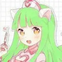 绿头发的动漫头像女生微信头像图片大全