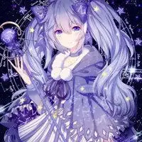 动漫人物图片女生紫色紫色系梦幻动漫女生图片