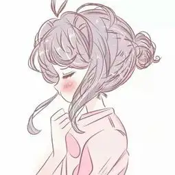 手绘可爱动漫女生头像粉色系少女心
