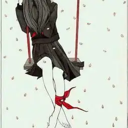 超级丧的动漫头像女二次元病娇血腥头像最恐怖