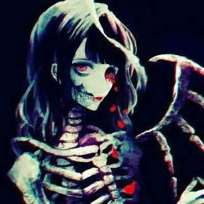黑暗丧风格女头像动漫恐怖少女