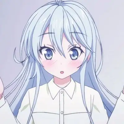 蓝色清新女生动漫头像,头像女生简单蓝色系