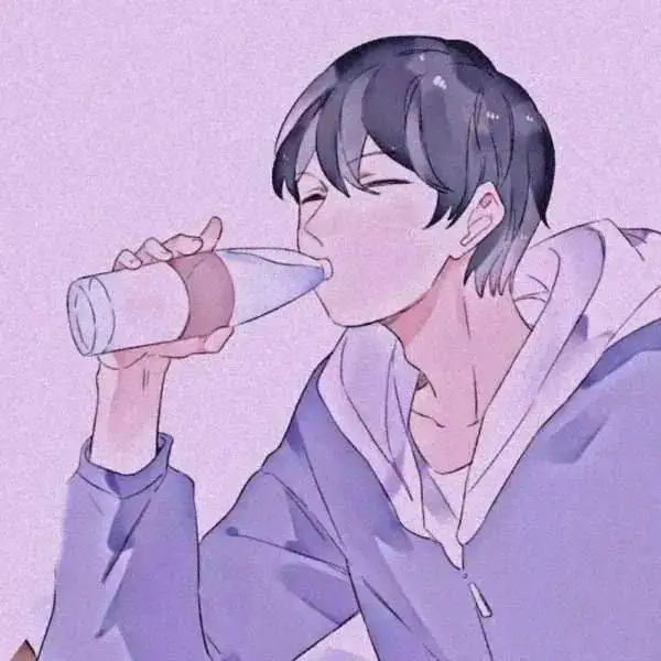 绝美蓝色系紫色系动漫情侣头像吖