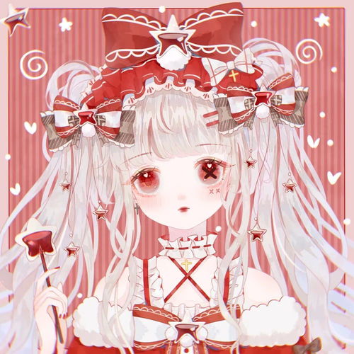 微信头像红色系动漫头像,这么可爱的画风,燃爆了少女心