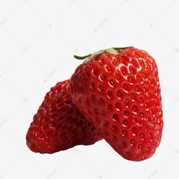 二粒新鲜的草莓免抠图素材图片免费下载千库网