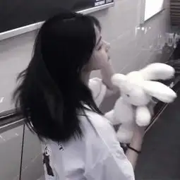 清纯女生头像背影图片