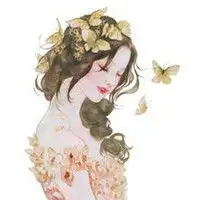 水粉画手绘漂亮女生头像爱要多一点点才开心