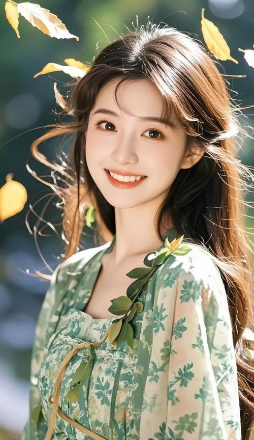 美女壁纸丨绿色系清新脱俗,初恋的味道