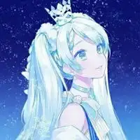 蓝色系古风头像动漫女生蓝色系古风头像
