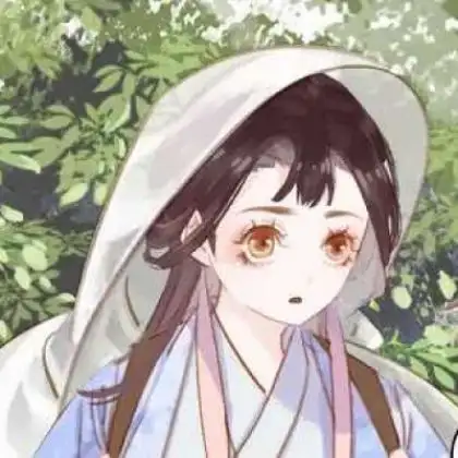 可爱卡通小仙女头像,清新头戴纱巾的女孩