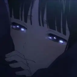 黑暗冷酷动漫情侣头像一左一右扎女孩的小辫子