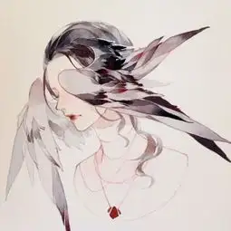 最近火了插画图女生头像此去冬夏炎凉,颠沛流离