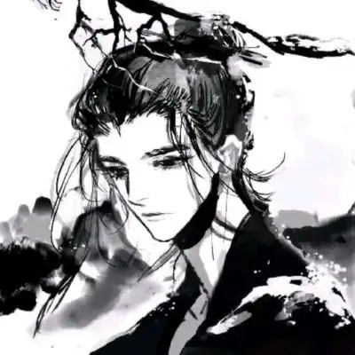 林弦丧系古风黑白动漫男头