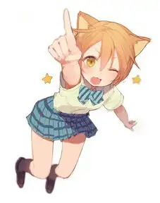 猫耳萌少女校服二次元动漫