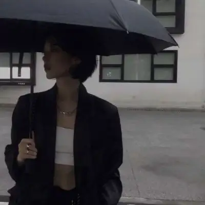 ins风黑色系御姐所以你不会回女生头像我要个性网