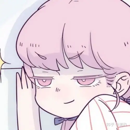 有没有粉红头发的一个小女孩漫画的头像