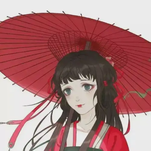 动漫头像爱花也可以迎风雨