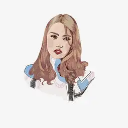 美女插画时尚粉色头发印花毛衣png图片素材其他格式下载动漫人物大全