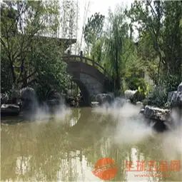 景区小桥湖边水池绿化带雾喷冷雾系统工程技术领先