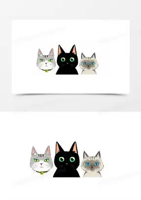 卡通猫咪素材卡通猫咪图片卡通猫咪免费模板下载熊猫办公