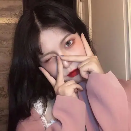 ins风冷色系女生头像