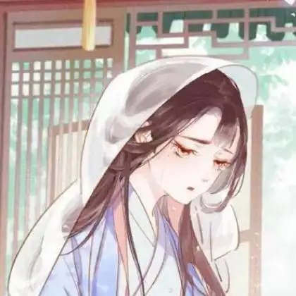 可爱卡通小仙女头像,清新头戴纱巾的女孩
