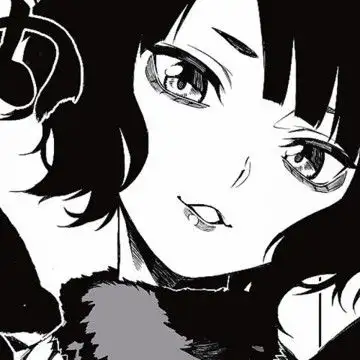 霸气冷艳女生动漫黑白系列头像