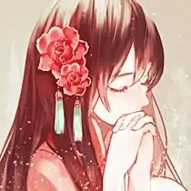 黑长直祈福少女汉服