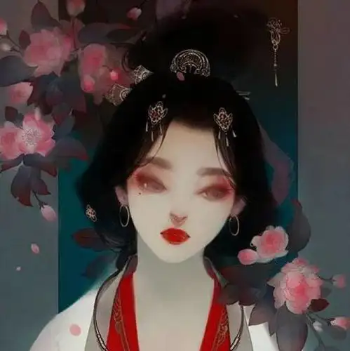 古风头像100张古风女子扶柔倾国色,风华绝世人