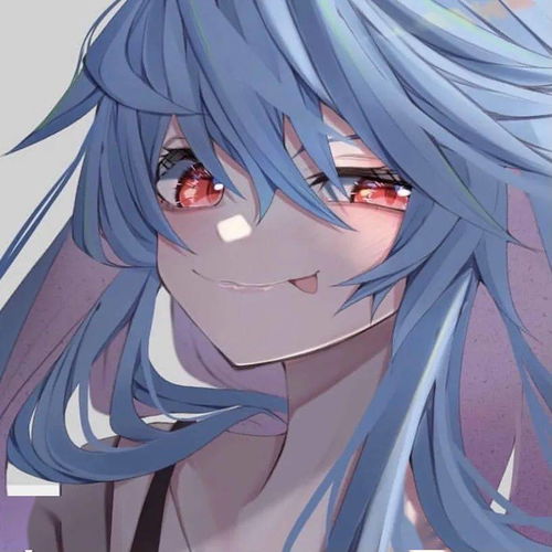 绝美蓝色系动漫男女头像