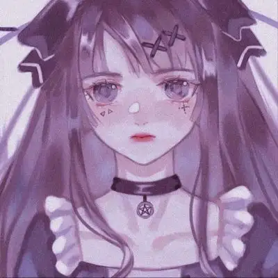 蓝色忧郁动漫头像自己满身灰暗,女生头像我要个性网