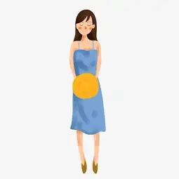 手绘阳光女孩免扣素材图片素材其他格式下载动漫人物大全