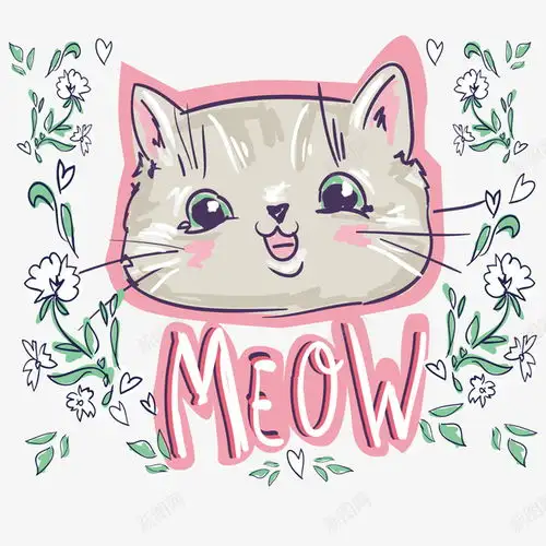 粉红色可爱猫咪可爱卡通矢量图免抠png设计图片免费下载页面网页平面电商创意素材可爱猫咪素材