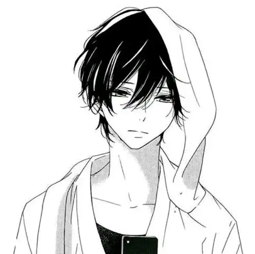 动漫男生头像自己买花,自己长大腾讯新闻