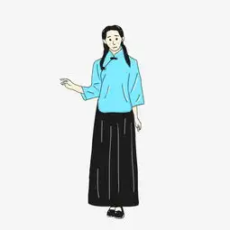 春季生机害羞清纯古风少女插图图片素材其他格式下载动漫人物大全