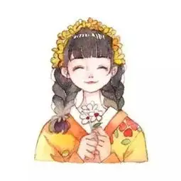 长发清新动漫女生头像
