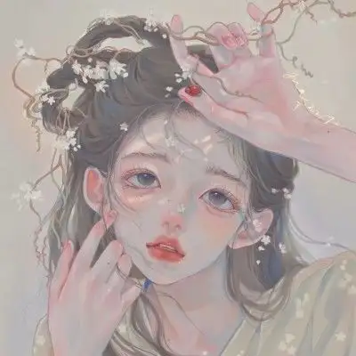 动漫手绘女头手绘古风混搭