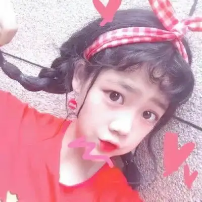 女生头像红色系韩版,红红火火的色调很喜庆