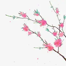 玫粉色卡通手绘花朵图片素材其他格式下载装饰图案大全