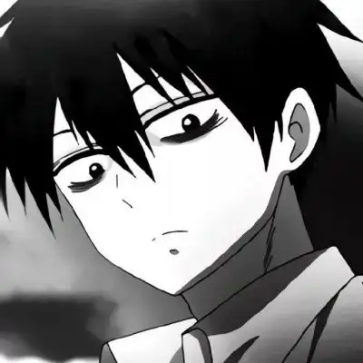 暗黑系动漫男生头像