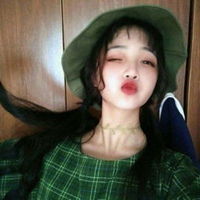 绿色头像潮女比较潮的绿色系女生头像