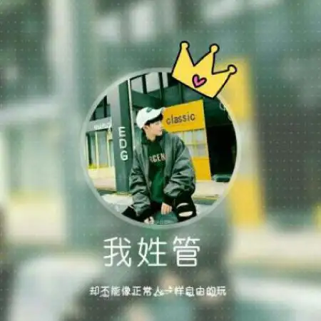男生姓氏头像,圆形边框加上皇冠加上我姓什么