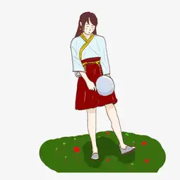 春季生机害羞清纯古风少女插图图片素材其他格式下载动漫人物大全