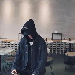 ins日系港风潮牌chic原宿宽松韩版连帽情侣男女牛仔外套