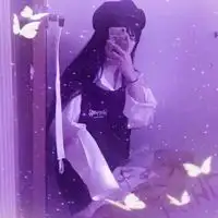 紫色头像女丧丧气的紫色系女生头像