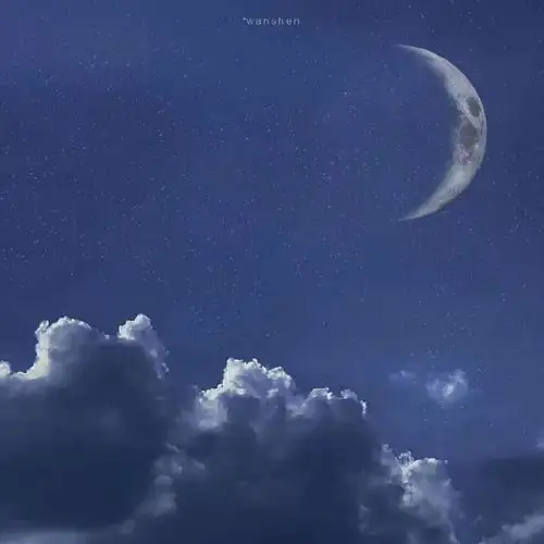 意境极简蓝色系背景图
