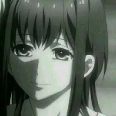 暗黑系动漫女头黑白